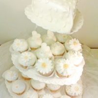 Svatební dort s cupcake