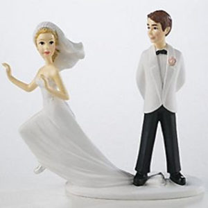 Figurky ženicha a nevěsty