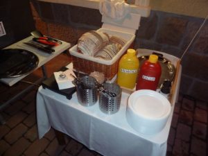 Svatební catering venku