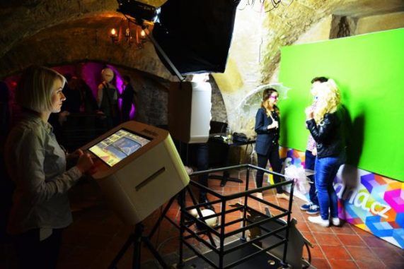 Fotobedna v akci pohled na bednu