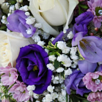 Svatební kytice modrá