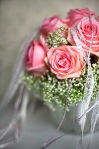 Svatební kytice růžová