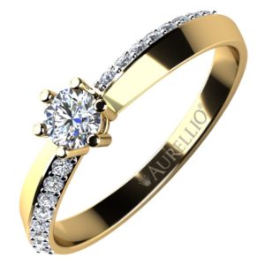 Zásnubní prsten s briliantem