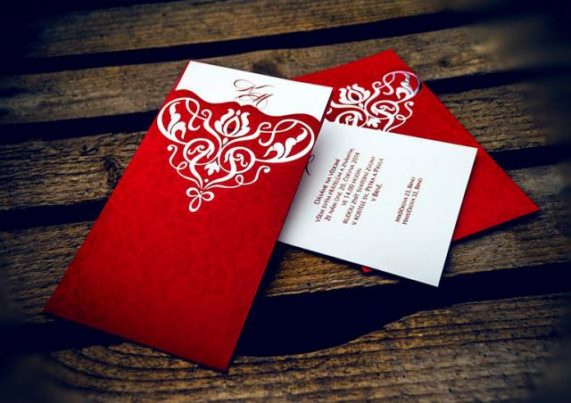 Studio GoldPress oznámení červené