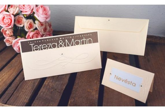 Studio GoldPress oznámení hnědé