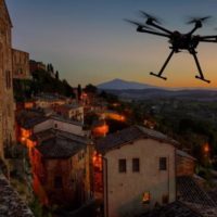 Svatební video Dron půjčovna létací stroj nad vesnicí