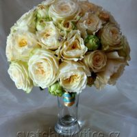 Svatební kytice kulatá