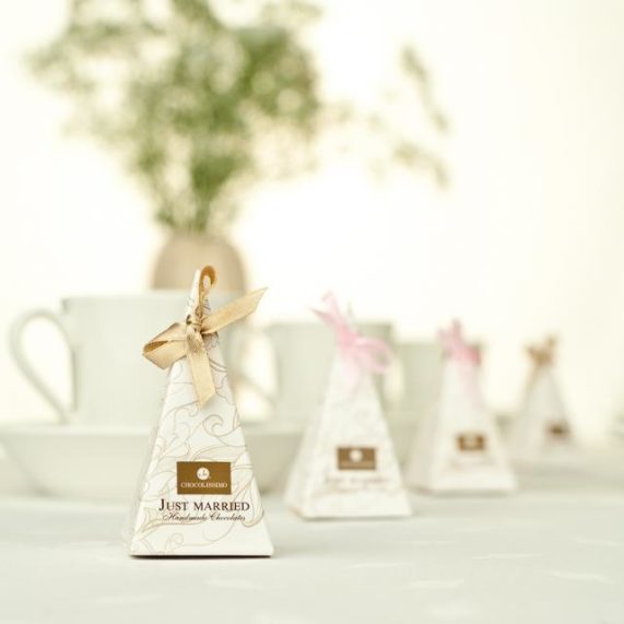 Svatební čokoládky od Chocolissimo piramids