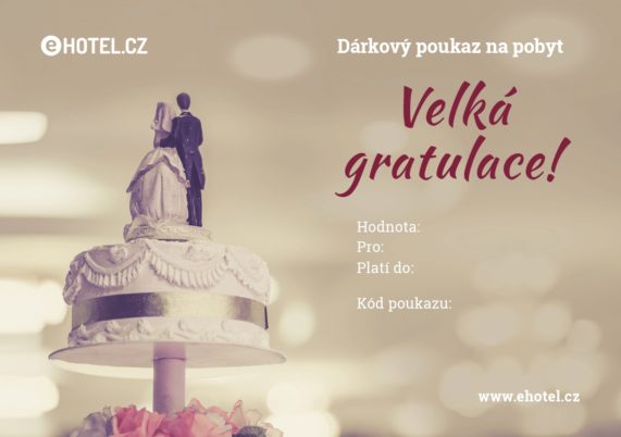 Dárkový poukaz - Velká gratulace