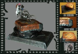 Slaný svatební dort