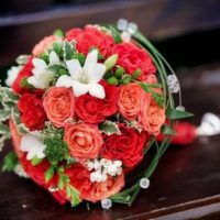 Svatební kytice Růže