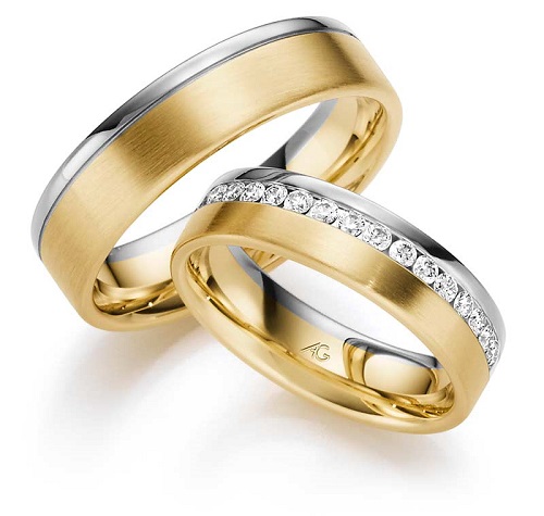 Zlatnictví Řehák-Karnas - snubní prsteny žluté a bílé zlato