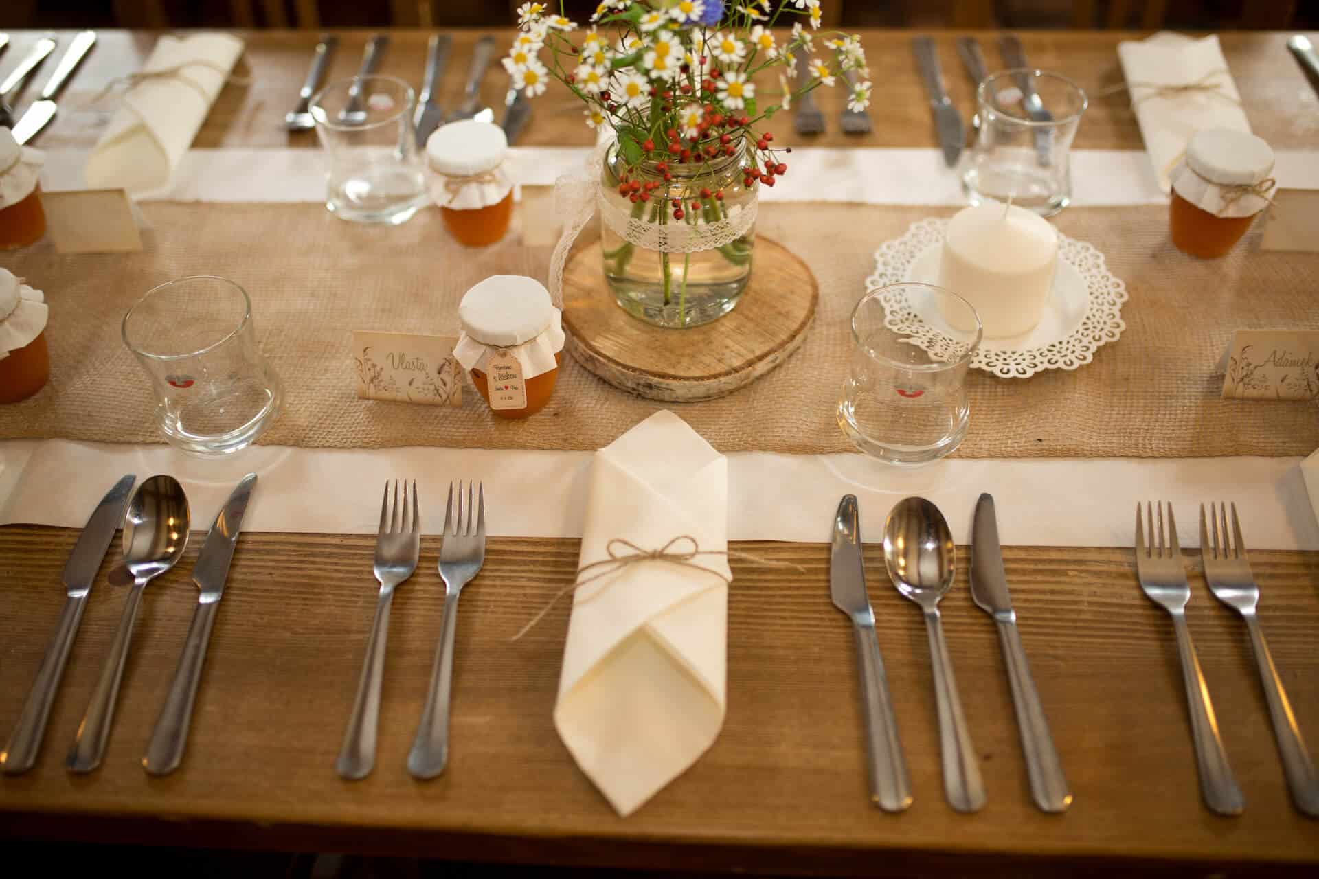 Penzion Klokočí, Catering Vysočina, svatební stůl