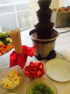 Čokoládová fontána - Zámecká terasa