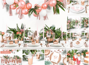 Svatba v barvě korálová tropical