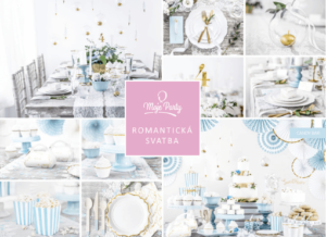 Svatba v romantické modré barvě dusty blue