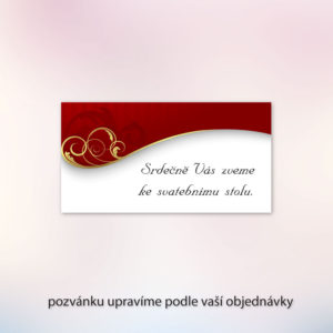 Svatební pozvánka ke stolu - Dekor