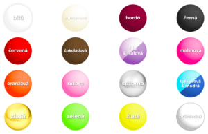 Výběr svatební barvy - paleta barev