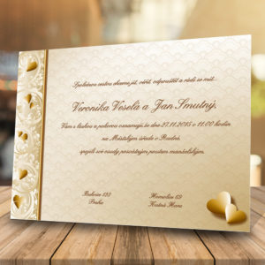 Svatební oznámení levně - Elegance
