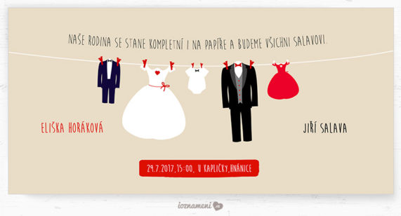 iOznameni.cz - Svatební oznámení - rodina Salavovi