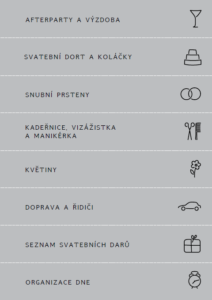 Svatební diář záložka 9-16