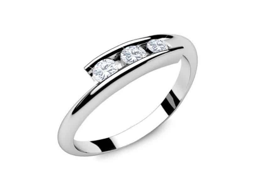 Zásnubní prsten s diamanty 0,210 ct Lines of love 4