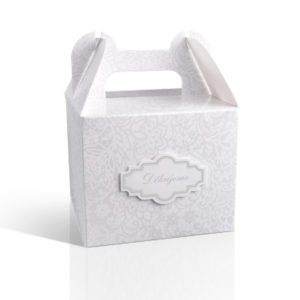 Krabička na výslužku s ouškem - šedá