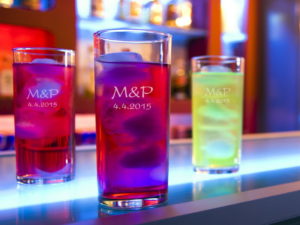 Svatební skleničky na long drink s gravírováním 300 ml
