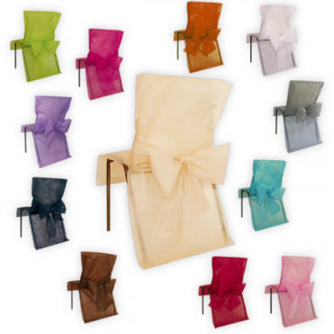 Svatební potahy na židle barevné varianty