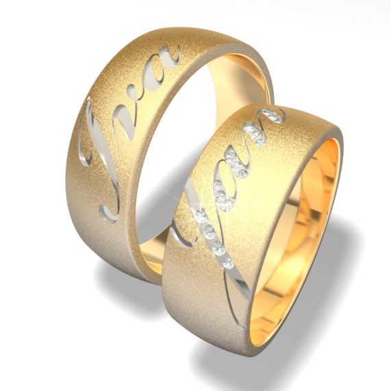 Zlatnictví Kalaš snubní prsteny 8008