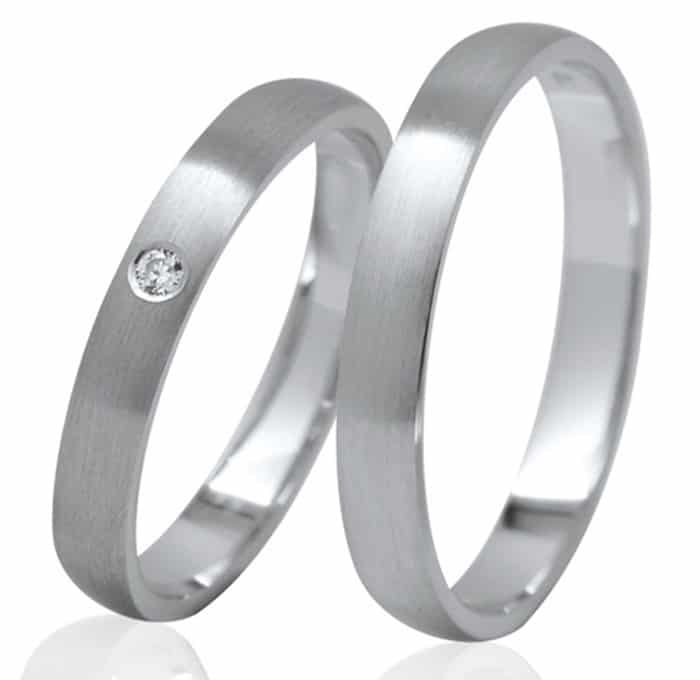 Ráj snubních prstenů: matné prsteny