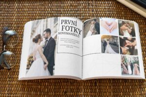 Svatební fotokniha ALTU, první fotky novomanželů