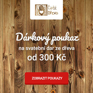 Dárkový poukaz na svatební dar v e-shopu Čisté dřevo