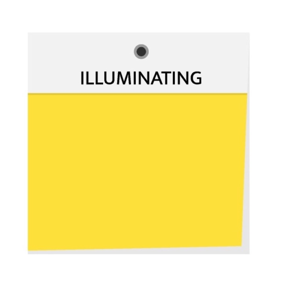 Trendy barva žlutá (illuminating) 2021