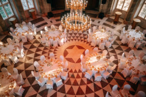 Zámecký catering - svatební stoly