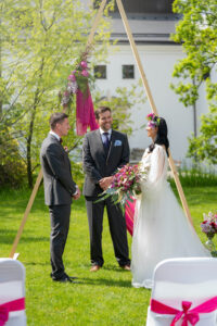 Zámek Třešť svatební slib novomanželů